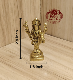 Brass Vasavi Kanyaka Parameshwari Devi Statue 2.9 Inch