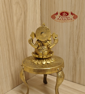 Brass Vinayagar Statue 3 Inch