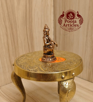 Copper Ayyappan Statue 1.5 Inch