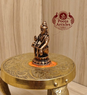 Copper Ayyappan Statue 2 Inch