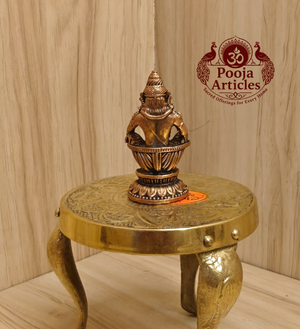Copper Ayyappan Statue 2 Inch