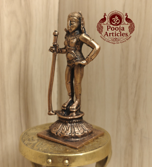 Copper Dhandayuthapani Swamy Idol 4.2 Inch
