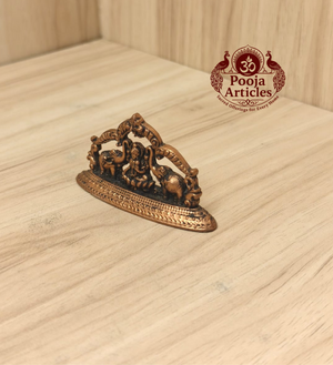 Copper Gaja Lakshmi Idol 1.5 Inch