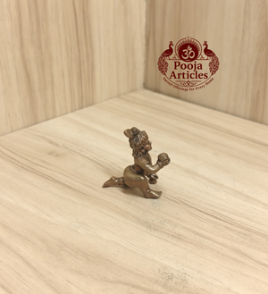 Copper Baby Krishna Statue 1.5 Inch