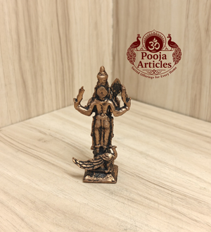 Copper Murugan Statue 3 Inch