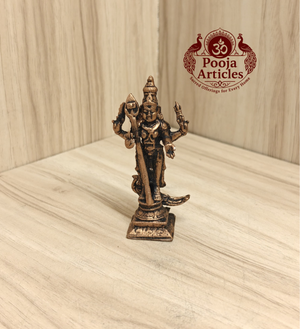 Copper Murugan Statue 3 Inch