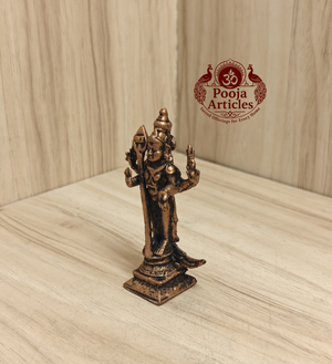 Copper Murugan Statue 3 Inch