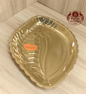 Brass Shanku Plate 8 Inch