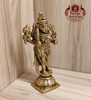 Brass Mariamman Idol 5.2 Inch Pooja Articles