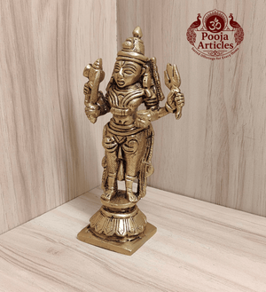 Brass Mariamman Idol 5.2 Inch Pooja Articles