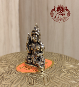 Miniature Brass Naga Phanyanak Nakee Statue 1.2 Inch Pooja Articles