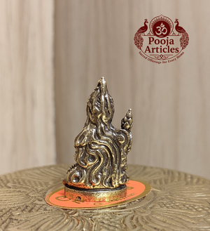 Miniature Brass Naga Phanyanak Nakee Statue 1.2 Inch Pooja Articles