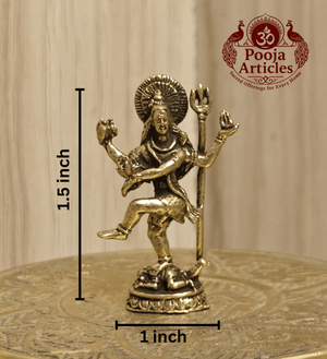 Miniature Brass Nataraja Statue 1.8 Inch