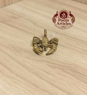 Miniature Brass Scorpion Figurine 1.8 Inch