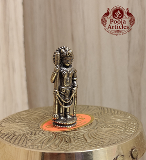 Miniature Brass Udupi Krishna Idol 1.5 Inch Pooja Articles