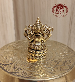 Panchaloha Ganesha Idol 1.5 Inch Pooja Articles