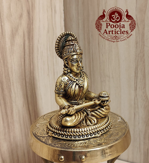 Premium Brass Annapoorani Idol 3 Inch Pooja Articles