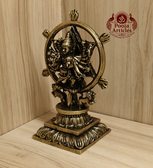 Premium Brass Chakrathalwar Statue 5 Inch