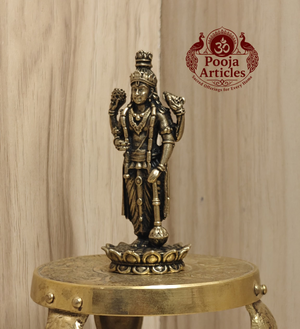 Premium Brass Guruvayoorappan Idol 3 Inch