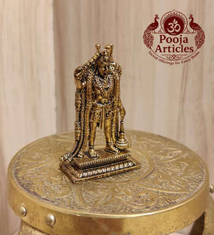 Premium Brass Karuppasamy Statue 1.9 Inch Pooja Articles
