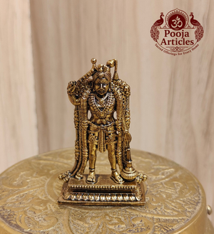 Premium Brass Karuppasamy Statue 1.9 Inch