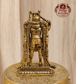 Premium Brass Karuppasamy Statue 3 Inch Pooja Articles