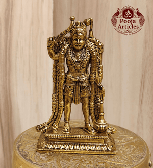 Premium Brass Karuppasamy Statue 3 Inch