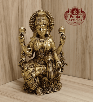 Premium Brass Lakshmi Statue 5.2 Inch