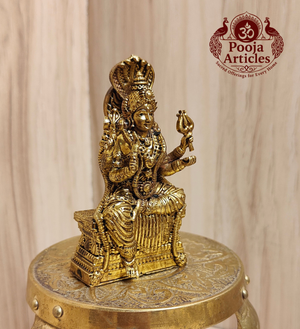 Premium Brass Mariamman Statue 3 Inch Pooja Articles