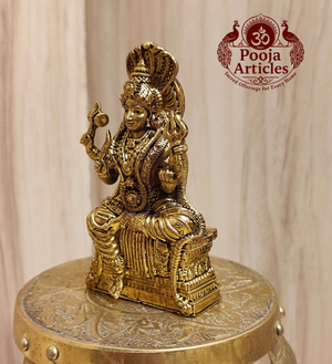 Premium Brass Mariamman Statue 3 Inch Pooja Articles