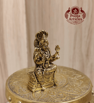 Premium Brass Mariamman Statue – 2 Inch Pooja Articles