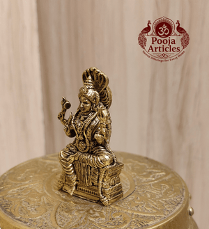 Premium Brass Mariamman Statue – 2 Inch Pooja Articles