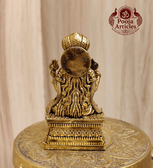 Premium Brass Mariamman Statue 2.5 Inch Pooja Articles