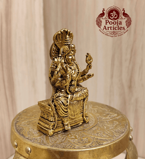 Premium Brass Mariamman Statue 2.5 Inch Pooja Articles