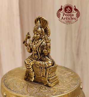 Premium Brass Mariamman Statue 2.5 Inch Pooja Articles