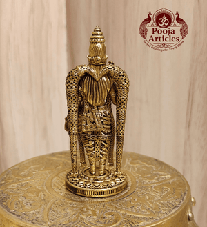 Premium Brass Meenakshi Amman Statue 2.5 Inch Pooja Articles