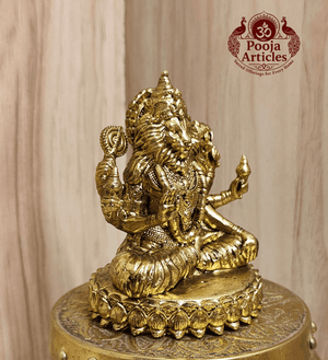 Premium Brass Narasimha Statue 3 Inch Pooja Articles
