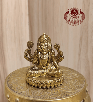 Premium Brass Narasimha Statue 1.7 Inch