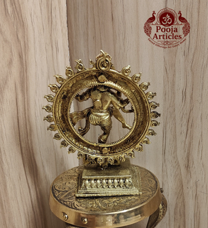 Premium Brass Nataraja Statue 4 Inch Pooja Articles