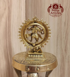 Premium Brass Nataraja Statue 2.9 Inch Pooja Articles