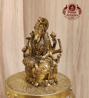 Premium Brass Varahi Amman Statue 3 Inch Pooja Articles
