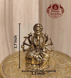 Premium Brass Varahi Amman Statue 1.7 Inch Pooja Articles
