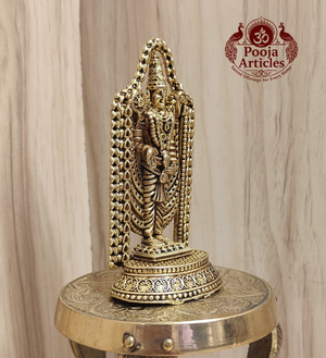 Premium Brass Venkateswara Swamy Idol 3.6 Inch Pooja Articles