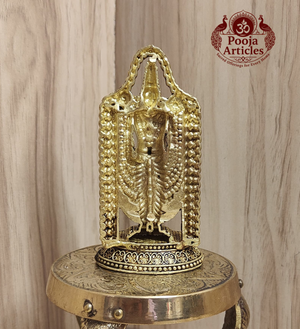 Premium Brass Venkateswara Swamy Idol 3.6 Inch Pooja Articles