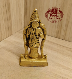 Brass Meenakshi Amman Statue 3.7 Inch
