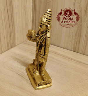 Brass Meenakshi Amman Statue 3.7 Inch