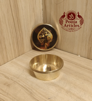 Brass Vel Kumkum Chimil 2 Inch