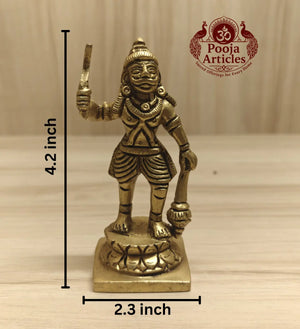 Brass Karuppasamy Idol 4.2 Inch