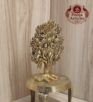 Brass Kalpavriksha Tree 3.8 Inch Pooja Articles