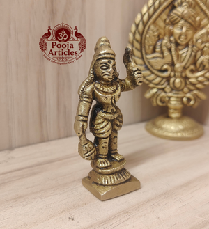 Brass Karuppasamy Statue 2.6 Inch